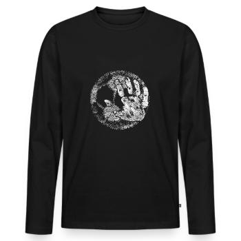Handball Handballer Gift Handball Team - Men's Premium Organic Long Sleeve Shirt - black - Front - Nico (187cm)