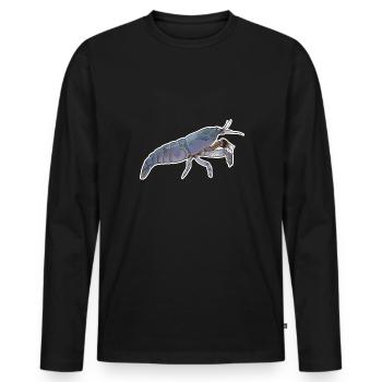 Vampire shrimp pet design for proud shrimp fans - Men's Premium Organic Long Sleeve Shirt - black - Front - Nico (187cm)