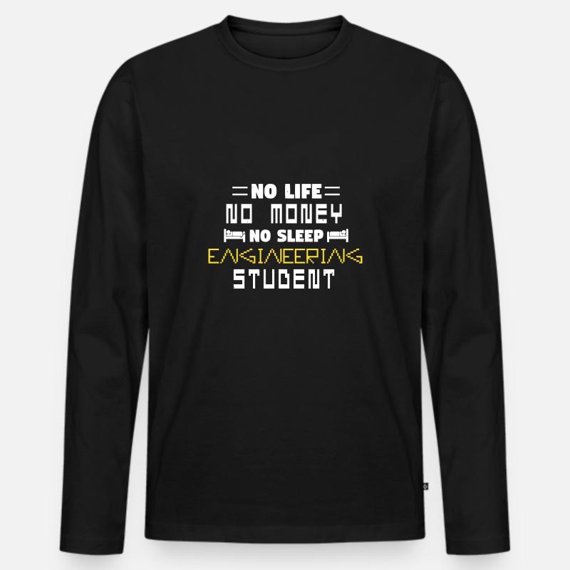 Engineering student Engineering student - Men's Premium Organic Long Sleeve Shirt - black