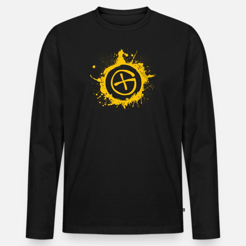geocaching - Männer Premium Bio Langarmshirt - Schwarz