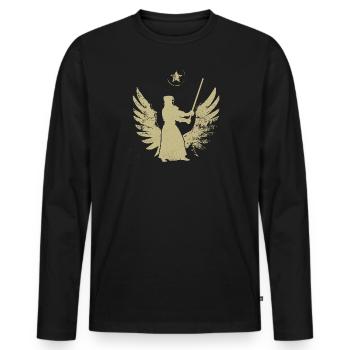 kendo - Männer Premium Bio Langarmshirt - Schwarz - Vorne - Nico (187cm)