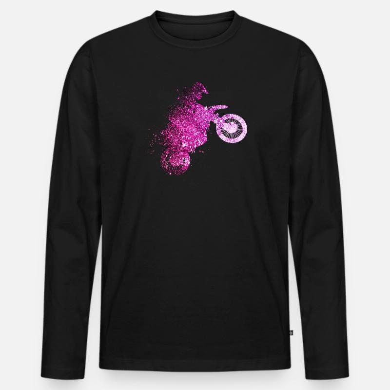 motocross - Männer Premium Bio Langarmshirt - Schwarz