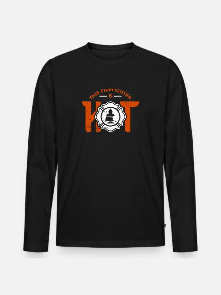 Firefighter firefighter - Men's Premium Organic Long Sleeve Shirt - black