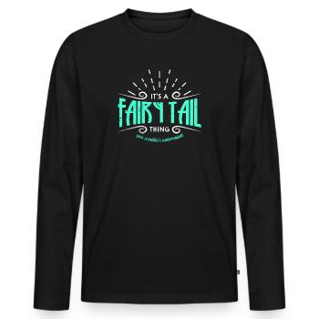 Fairy Fairy Tail - Men's Premium Organic Long Sleeve Shirt - black - Front - Nico (187cm)