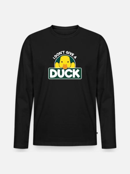 Duck Ducky Ducks - Men's Premium Organic Long Sleeve Shirt - black