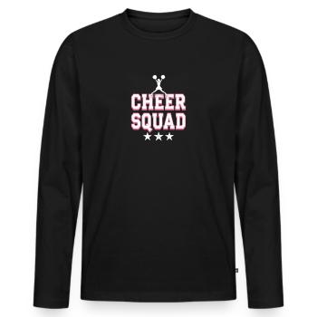Cheerleading Cheer Squad Cheer Squad - Männer Premium Bio Langarmshirt - Schwarz - Vorne - Nico (187cm)