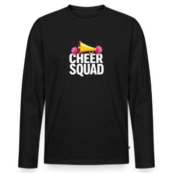 Cheerleading Cheer Squad Enthusiasm Pride - Men's Premium Organic Long Sleeve Shirt - black - Front - Nico (187cm)