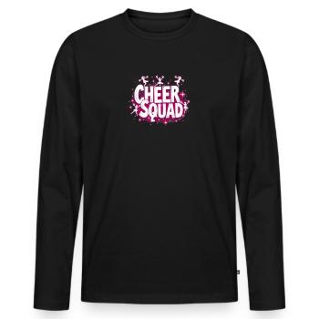 Cheerleading Cheer Squad Team Enthusiasm - Men's Premium Organic Long Sleeve Shirt - black - Front - Nico (187cm)