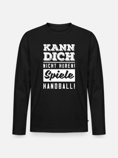 Handball Players Handball Handball Gifts - Men's Premium Organic Long Sleeve Shirt - black