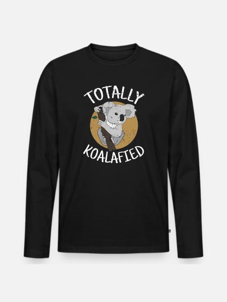 Koala bear - Men's Premium Organic Long Sleeve Shirt - black