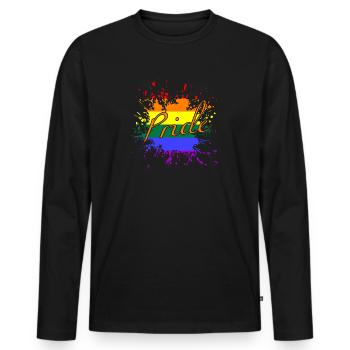Lgbtq, Pride Month, Lgbt, Csd, Gay Pride - Männer Premium Bio Langarmshirt - Schwarz - Vorne - Nico (187cm)