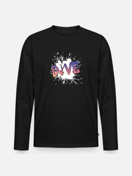 Scuba Diver - Männer Premium Bio Langarmshirt - Schwarz