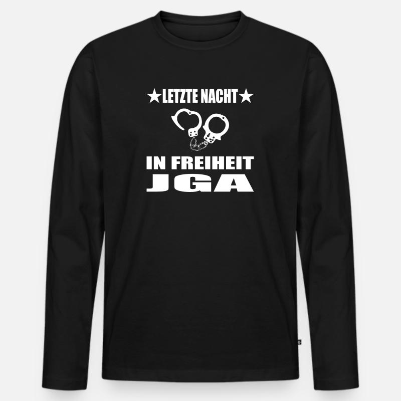 Junggesellenabschied - Männer Premium Bio Langarmshirt - Schwarz