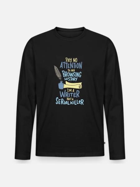 Écrivain - Conteur - T-shirt manches longues Premium bio Homme - noir