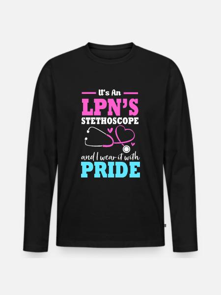 Infirmière Infirmière - T-shirt manches longues Premium bio Homme - noir