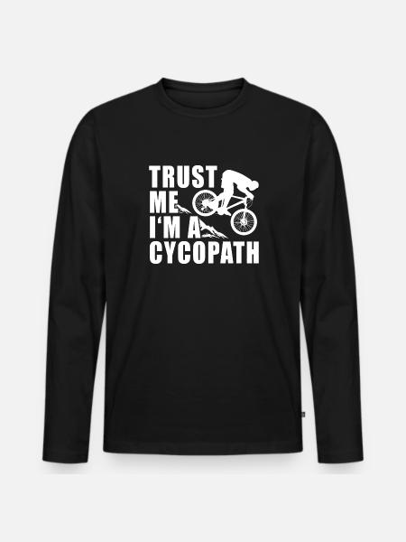 Cycopath - Men's Premium Organic Long Sleeve Shirt - black