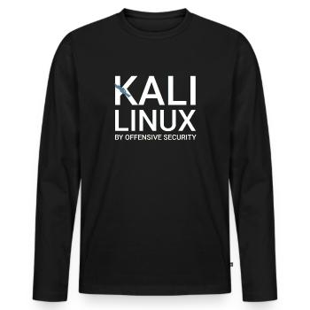 Kali Linux - Männer Premium Bio Langarmshirt - Schwarz - Vorne - Nico (187cm)