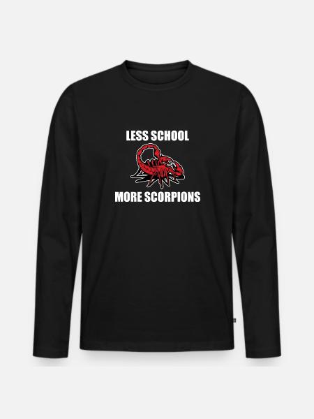 Skorpion Junge - Männer Premium Bio Langarmshirt - Schwarz