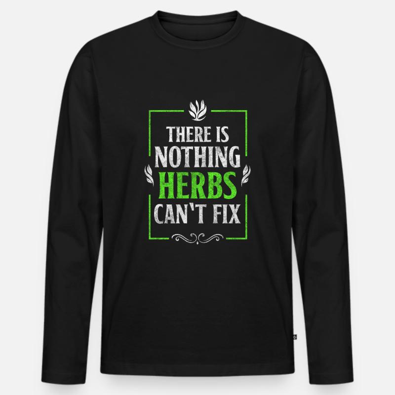 Potion Druide Heilpraktiker - Männer Premium Bio Langarmshirt - Schwarz