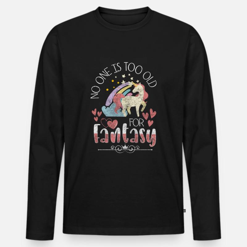 Fee Träume Tochter - Männer Premium Bio Langarmshirt - Schwarz
