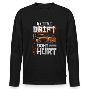 Car Art Motor Racing - Men's Premium Organic Long Sleeve Shirt - black - Front - Nico (187cm)