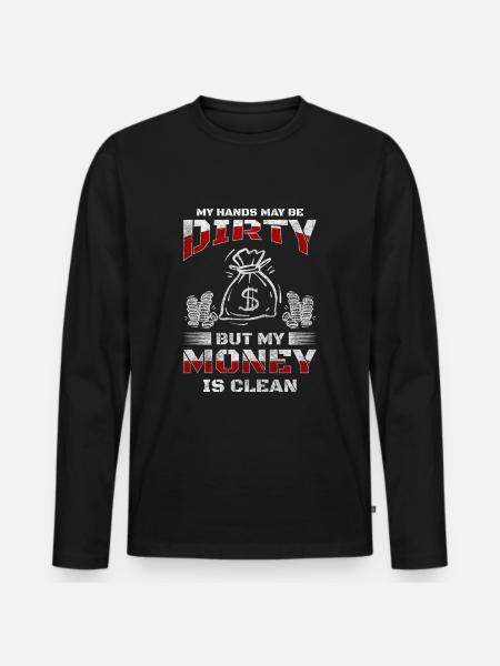 Wealth Finance Business - Men's Premium Organic Long Sleeve Shirt - black