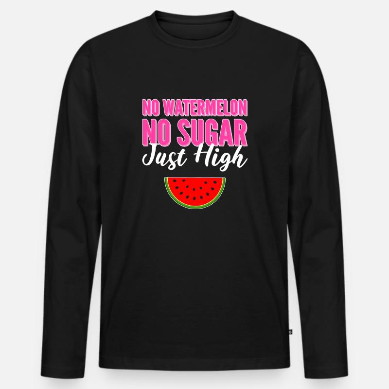 Nur hoch Süßooth Geschenk - Männer Premium Bio Langarmshirt - Schwarz