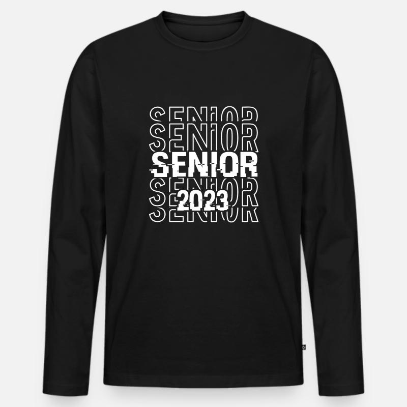 Senioren 2023 - Männer Premium Bio Langarmshirt - Schwarz