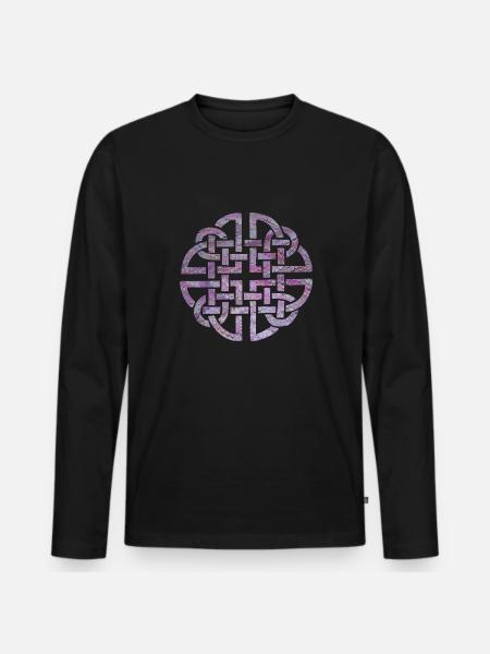Celtic knot 8 e 62 - Men's Premium Organic Long Sleeve Shirt - black