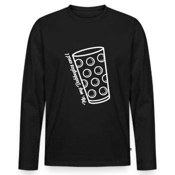 Moi, mes Dubbeglas et moi - T-shirt manches longues Premium bio Homme - noir - Devant - Nico (187cm)