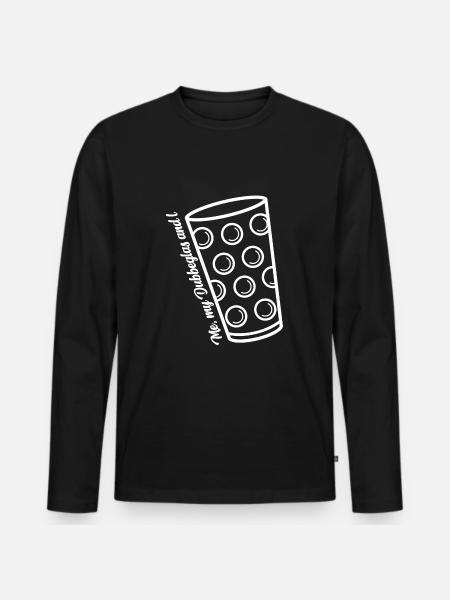 Moi, mes Dubbeglas et moi - T-shirt manches longues Premium bio Homme - noir