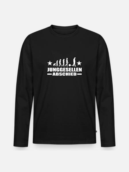 Junggesellenabschied - Männer Premium Bio Langarmshirt - Schwarz