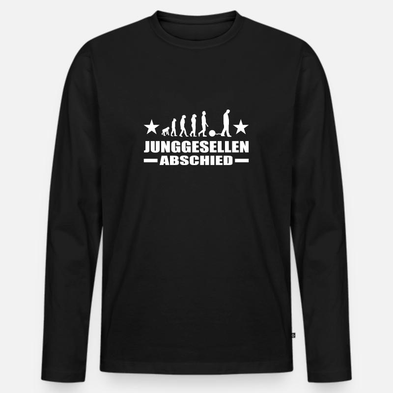Junggesellenabschied - Männer Premium Bio Langarmshirt - Schwarz