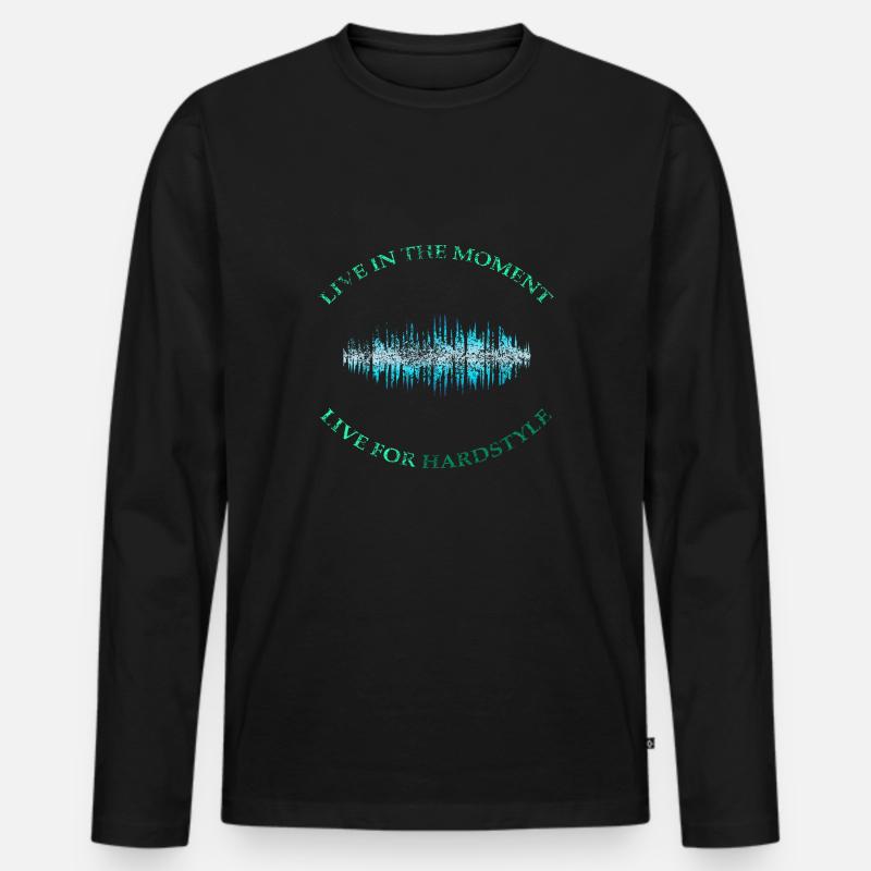 HARDSTYLE - Männer Premium Bio Langarmshirt - Schwarz