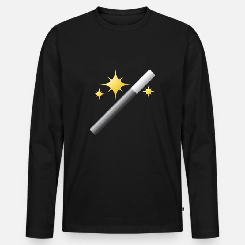 Wizard Wizard Sorcerer Magic Magic Witch Magic - Men's Premium Organic Long Sleeve Shirt - black