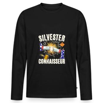Pyro Connoisseur - Men's Premium Organic Long Sleeve Shirt - black - Front - Nico (187cm)