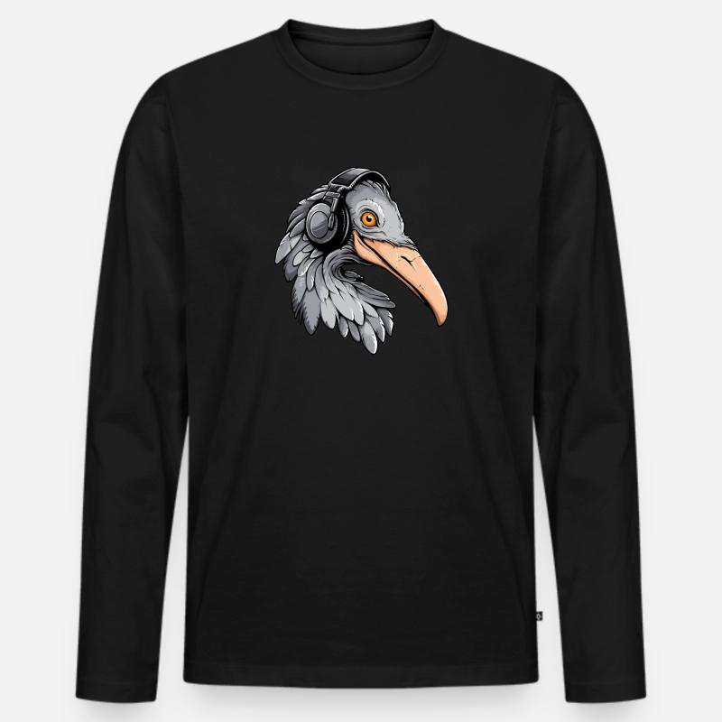 Schuhschnabel Gaming - Männer Premium Bio Langarmshirt - Schwarz