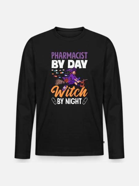 Apotheker Pharmazeutisch-technischer - Männer Premium Bio Langarmshirt - Schwarz