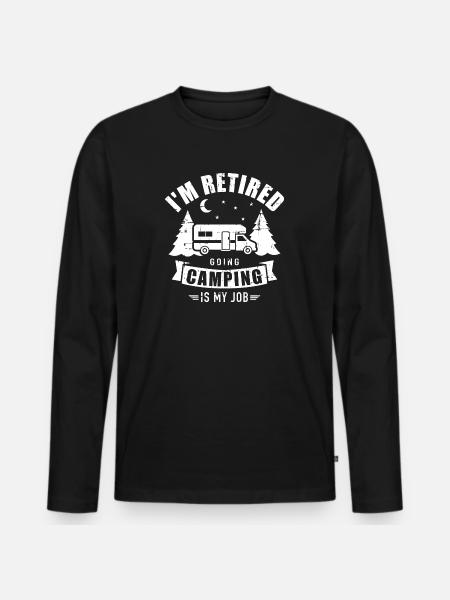 Camper - Men's Premium Organic Long Sleeve Shirt - black