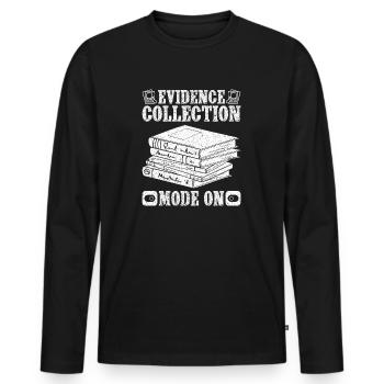 Forensic Analyst Evidence Mode On Squad Crime Lab - Men's Premium Organic Long Sleeve Shirt - black - Front - Nico (187cm)