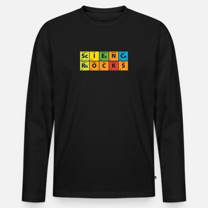 Naturwissenschaft Experimente - Science Rocks - Männer Premium Bio Langarmshirt - Schwarz