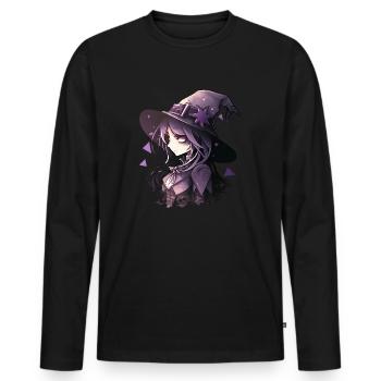 Dark Fashion with a Touch of Witchcraft Art - Men's Premium Organic Long Sleeve Shirt - black - Front - Nico (187cm)