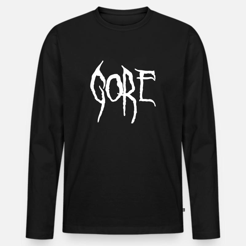 Goregrind - Männer Premium Bio Langarmshirt - Schwarz