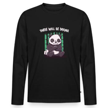 It will be dramatic, funny, sarcastic humor -Sat - Men's Premium Organic Long Sleeve Shirt - black - Front - Nico (187cm)