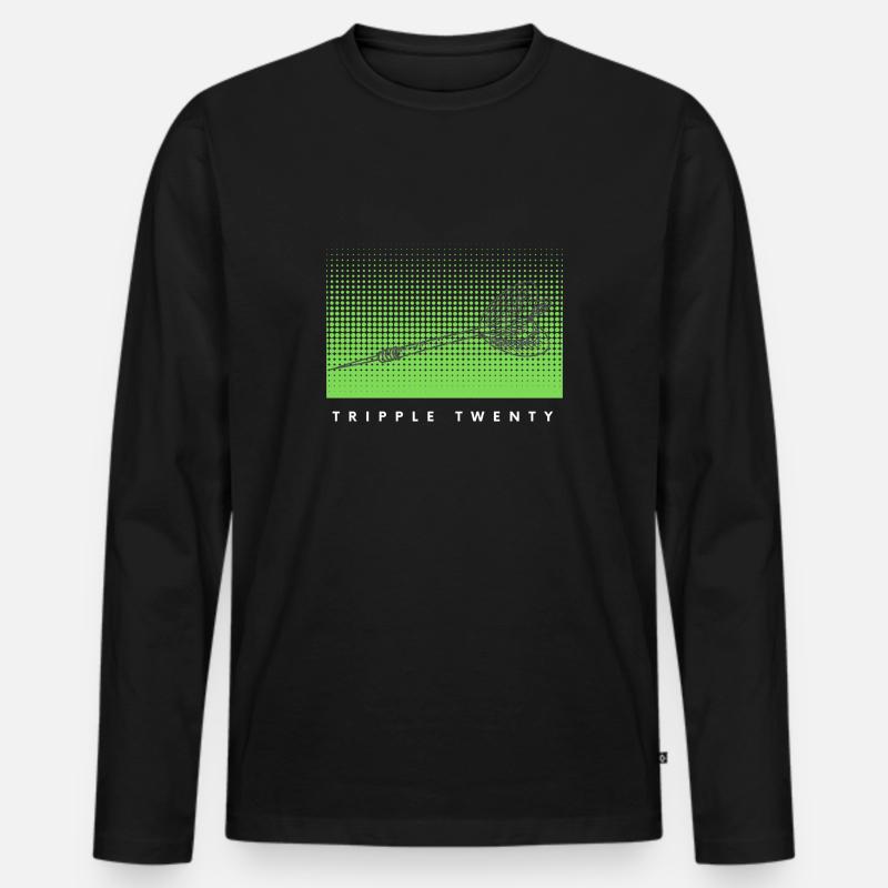 180 19 - Männer Premium Bio Langarmshirt - Schwarz