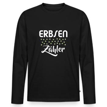 Petty exactly spitsy philistine bean counter - Men's Premium Organic Long Sleeve Shirt - black - Front - Nico (187cm)