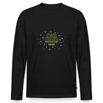 DAS WARS - Cooles Abi '25 Motto Shirt, Abitur 2025 - T-shirt manches longues Premium bio Homme - noir - Devant - Nico (187cm)