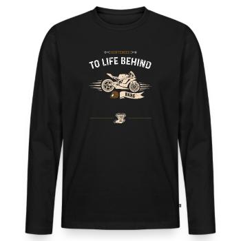 Sentenced To Life Behind Bars - Men's Premium Organic Long Sleeve Shirt - black - Front - Nico (187cm)