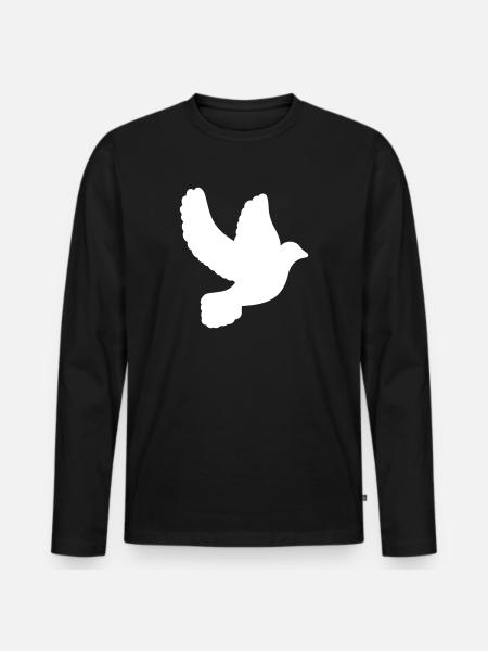 Colombe - T-shirt manches longues Premium bio Homme - noir