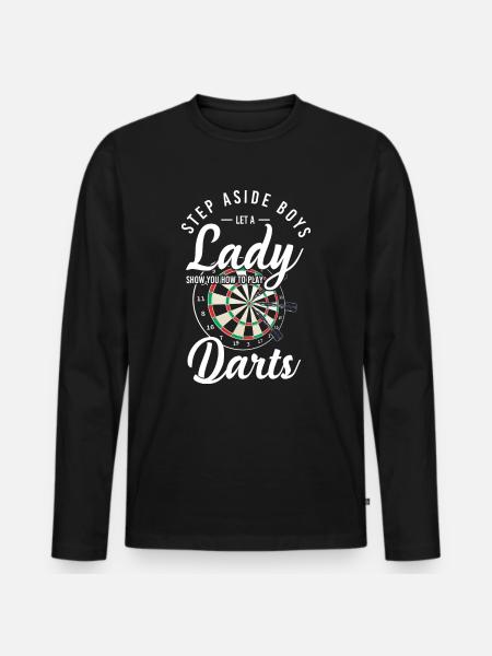 Darts - Men's Premium Organic Long Sleeve Shirt - black